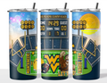 Sublimation Tumbler Wrap 20 oz - WVU Mountaineers Football Field