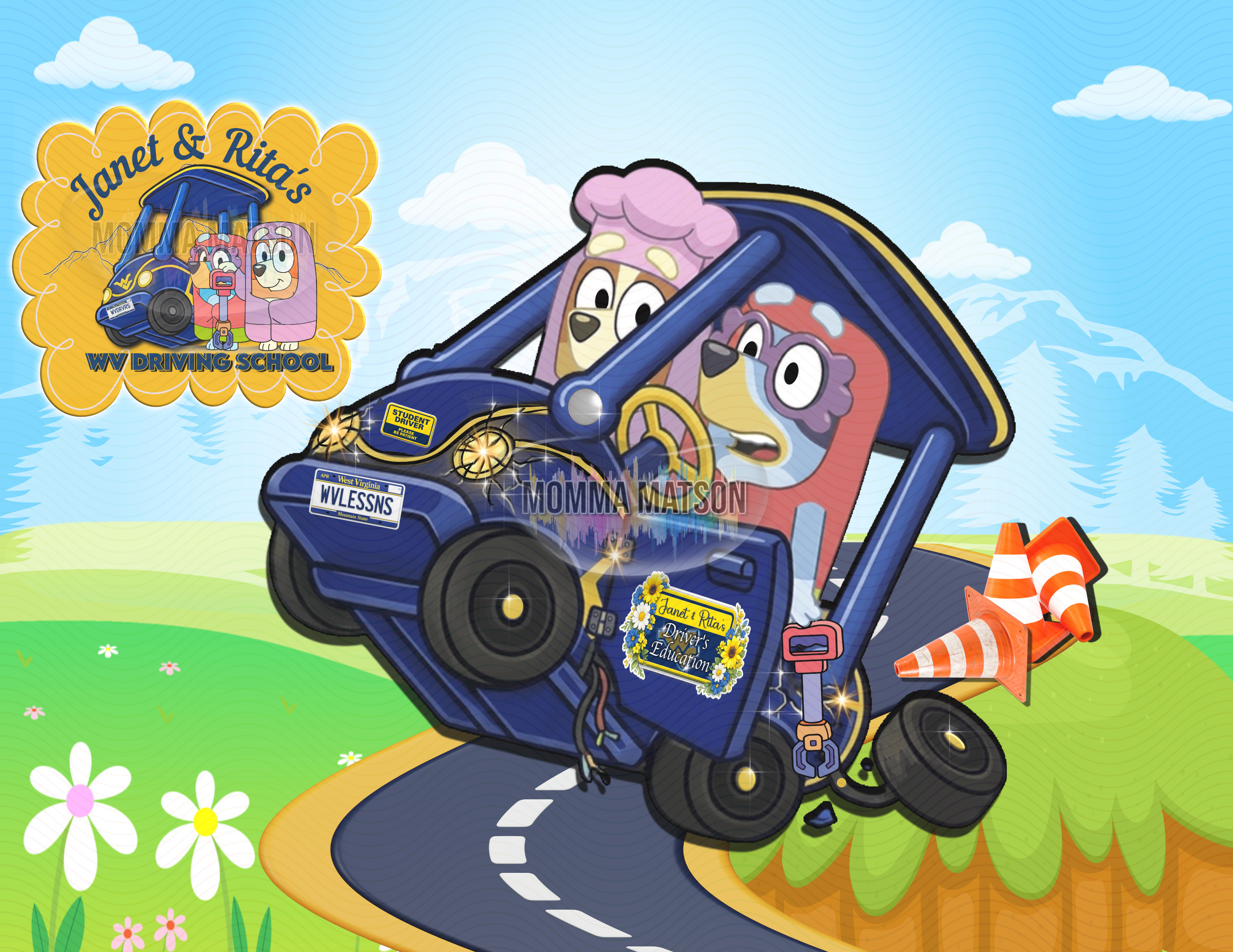 Sublimation Tumbler Wrap 20 Oz - Janet & Ritas WV Driving School