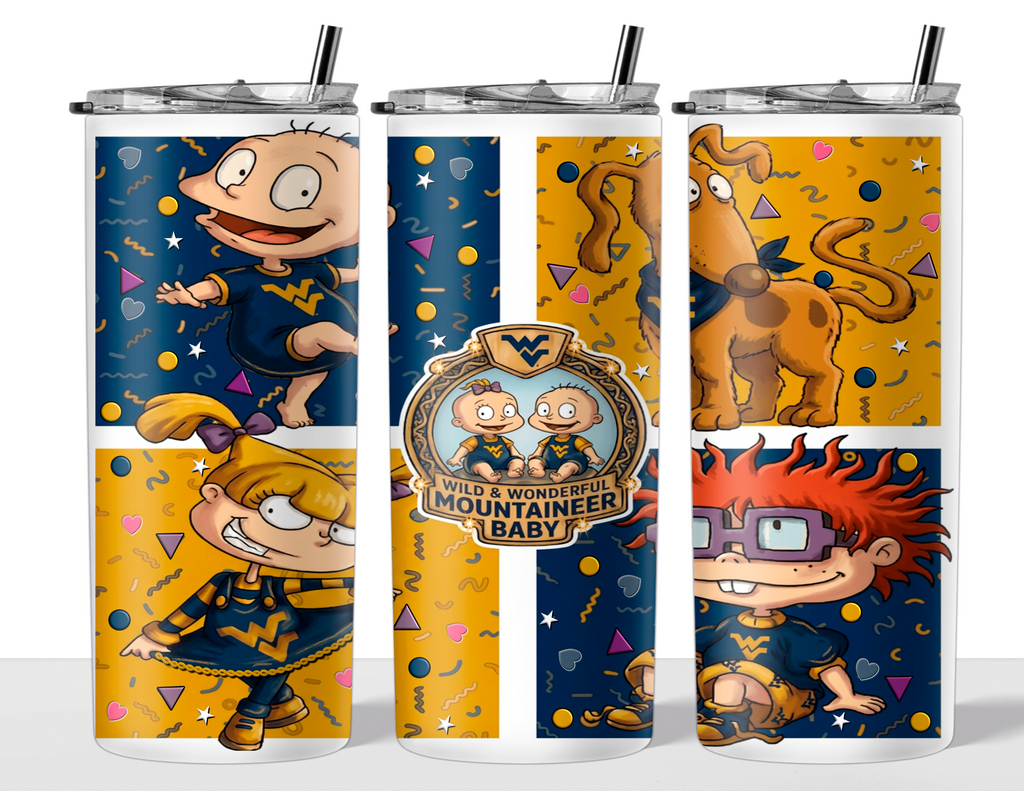 Sublimation Tumbler Wrap 20 oz - WV Rugrats