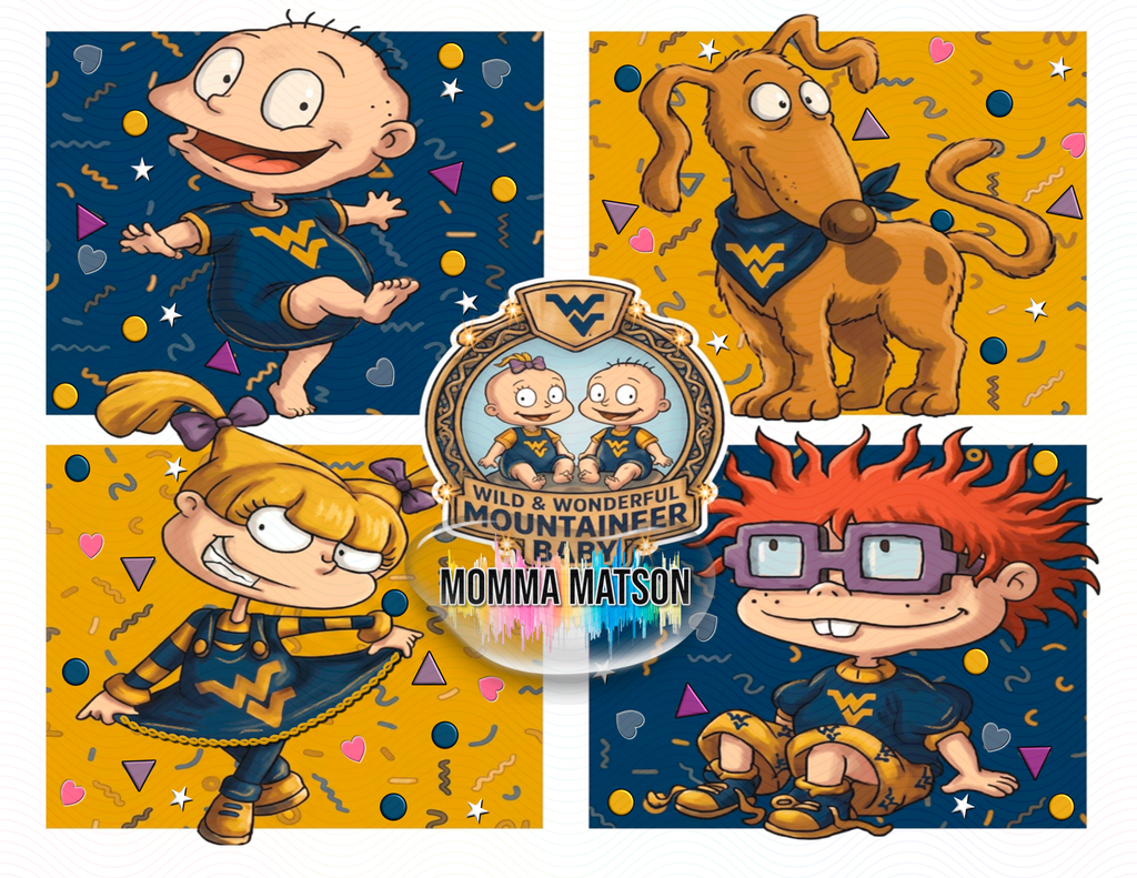 Sublimation Tumbler Wrap 20 oz - WV Rugrats