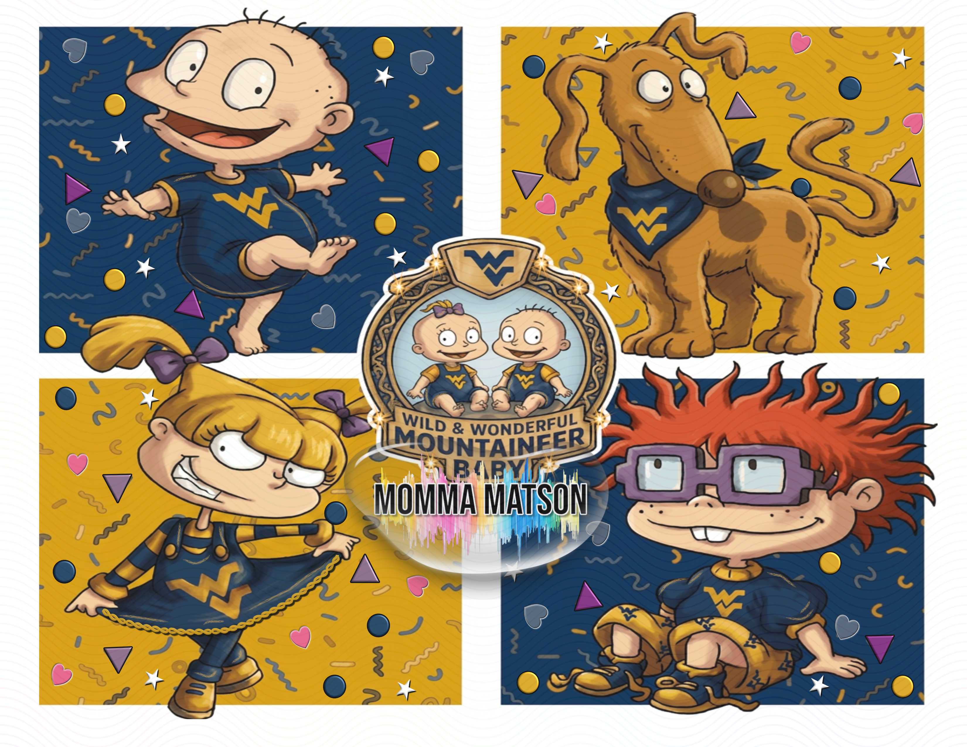 Sublimation Tumbler Wrap 20 oz - WV Rugrats